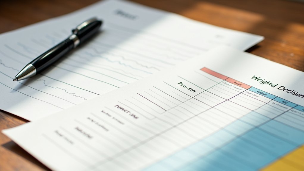 Pro-Con Lists vs. Weighted Decision Matrices pro con lists for decisions